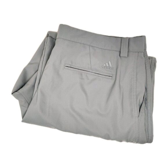 Adidas Golf Pants Men's 40x30 Gray Climalite Performance Straight Quick Dry - Picture 1 of 5